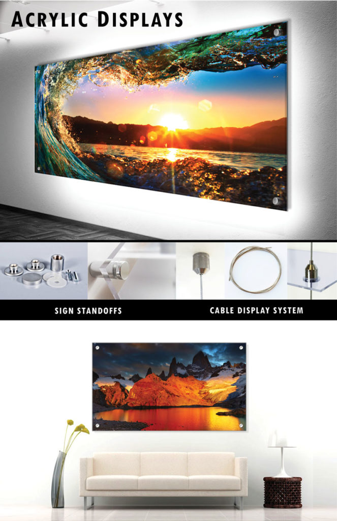 Acrylic Art Mounted to a wall