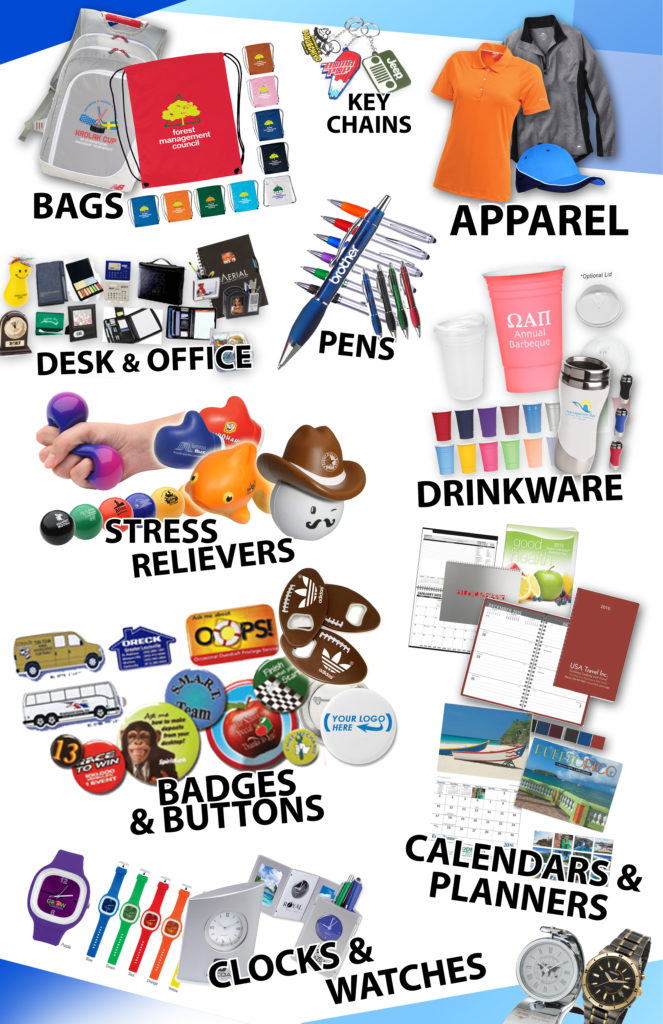 Sample of different Promotion products from Copy2Copy
